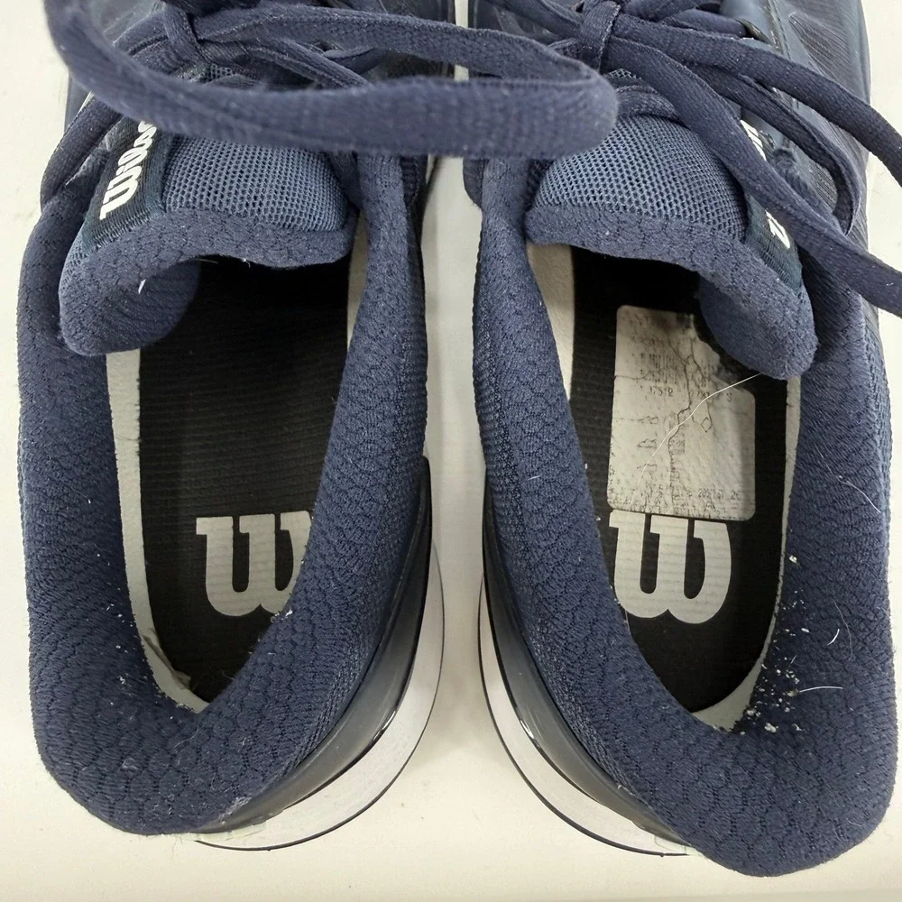 Wilson Rush Pro 4.0 Tennis Shoes Mens 9.5 Navy Blue Good WRS335920 Athletic